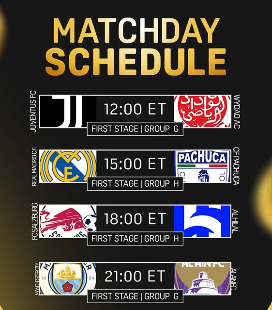 CDM. Clubs 25 : Programme du jour et de la nuit de dimanche à lundi CDM. Clubs 25 : Programme du jour et de la nuit de dimanche à lundi