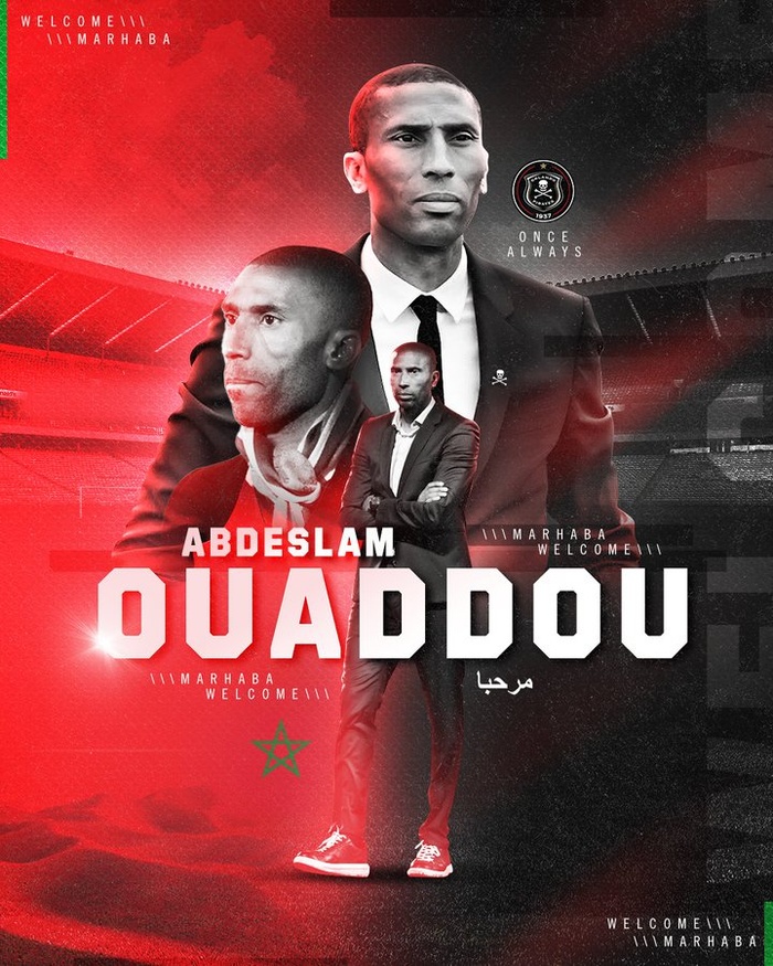 Afrique du Sud : Abdeslam Ouaddou officiellement entraîneur d'Orlando Pirates Afrique du Sud : Abdeslam Ouaddou officiellement entraîneur d'Orlando Pirates
