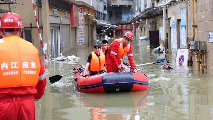 Inondations en Chine : Plus de 80.000 personnes évacuées Inondations en Chine : Plus de 80.000 personnes évacuées