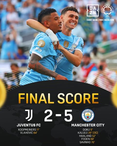 CDM Clubs : Le City surclasse la Juventus et termine en tête du groupe G CDM Clubs : Le City surclasse la Juventus et termine en tête du groupe G