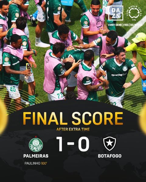 CDM Clubs : Palmeiras arrache son billet pour les quarts face à Botafogo CDM Clubs : Palmeiras arrache son billet pour les quarts face à Botafogo