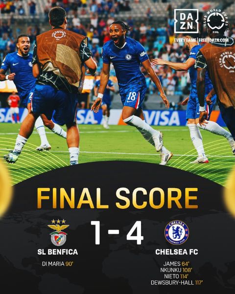 CDM Clubs : Chelsea surclasse Benfica et rejoint Palmeiras en quart CDM Clubs : Chelsea surclasse Benfica et rejoint Palmeiras en quart