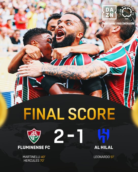 CDM Clubs: Fluminese met fin au rêve d'Al Hilal et rejoint les demi-finales ! CDM Clubs: Fluminese met fin au rêve d'Al Hilal et rejoint les demi-finales !