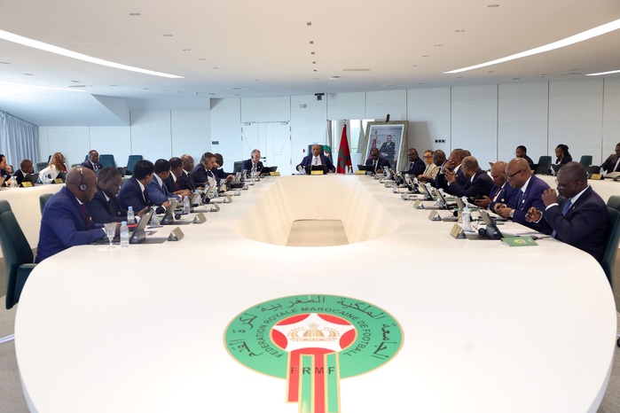 CAF / Le Comex en réunion à Rabat sous la présidence de Patrice Motsepe CAF / Le Comex en réunion à Rabat sous la présidence de Patrice Motsepe