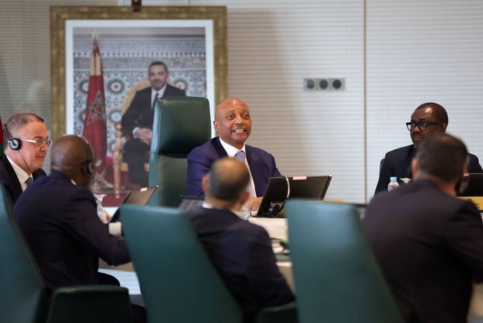 CAF / Le Comex en réunion à Rabat sous la présidence de Patrice Motsepe CAF / Le Comex en réunion à Rabat sous la présidence de Patrice Motsepe