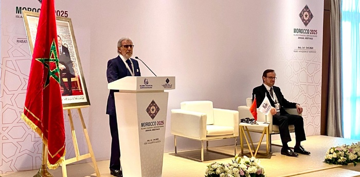 Abdellatif Jouahri lors du Forum sur la Stabilité Financière Islamique. Abdellatif Jouahri lors du Forum sur la Stabilité Financière Islamique.