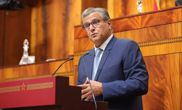 Aziz Akhannouch lors de la séance mensuelle dédiée à la politique générale.