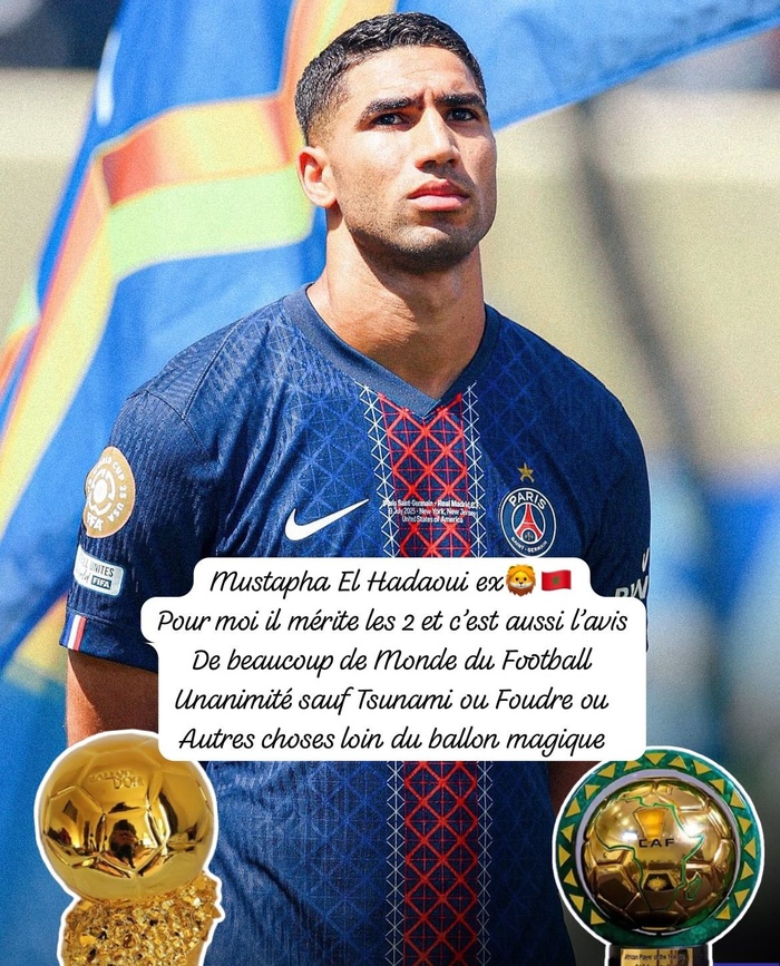 Hakimi Ballon d'or: ça pousse ! Hakimi Ballon d'or: ça pousse !