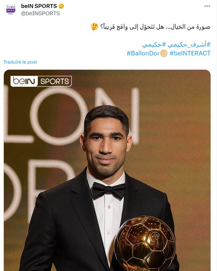 Hakimi Ballon d'or: ça pousse ! Hakimi Ballon d'or: ça pousse !