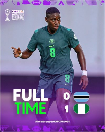 CAN (f) Maroc 2024 / Groupe B : le Nigéria arrache son billet pour les quarts face au Botswana CAN (f) Maroc 2024 / Groupe B : le Nigéria arrache son billet pour les quarts face au Botswana