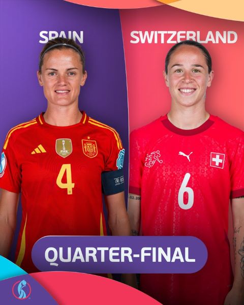 Euro féminin 2025 : Hier, l’Espagne et l’Italie qualifiées, ce soir duel pour la première place entre l’Allemagne et la Suède Euro féminin 2025 : Hier, l’Espagne et l’Italie qualifiées, ce soir duel pour la première place entre l’Allemagne et la Suède
