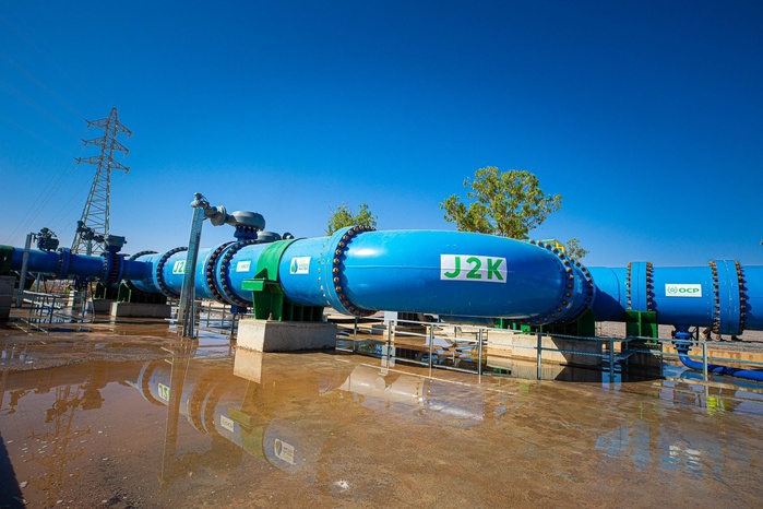 OCP Green Water met en service un pipeline de 200 km entre Jorf Lasfar et Khouribga OCP Green Water met en service un pipeline de 200 km entre Jorf Lasfar et Khouribga