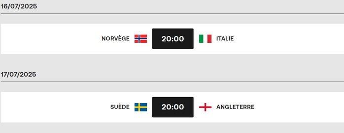 Euro (f) Suisse 2025 : Des affiches prestigieuses à partir de ce mercredi Euro (f) Suisse 2025 : Des affiches prestigieuses à partir de ce mercredi