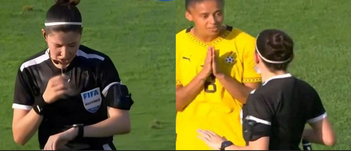 CAN (f) Maroc 24 : Une arbitre algérienne retire le logo de Royal Air Maroc en plein match !? CAN (f) Maroc 24 : Une arbitre algérienne retire le logo de Royal Air Maroc en plein match !?