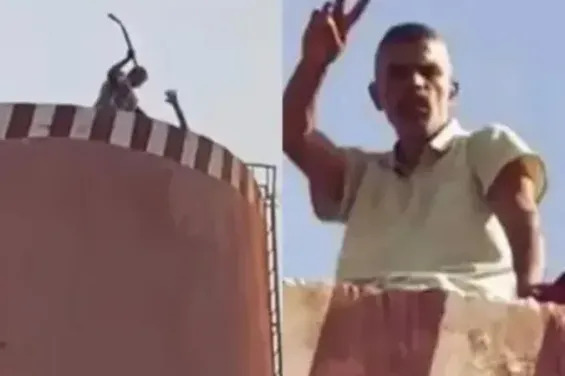 Beni Mellal: l'auteur du sit-in solitaire au sommet du château d'eau est décédé Beni Mellal: l'auteur du sit-in solitaire au sommet du château d'eau est décédé