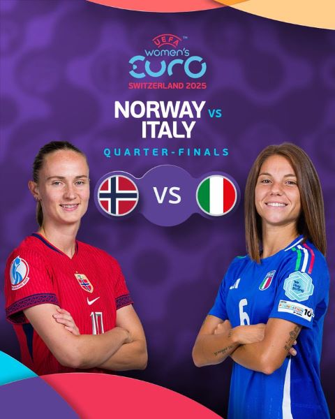 Euro Féminin 2025 : Ce soir, Norvège-Italie pour ouvrir les quarts Euro Féminin 2025 : Ce soir, Norvège-Italie pour ouvrir les quarts