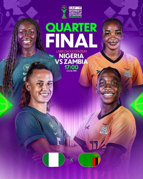 CAN (f) Maroc 24 / Nigéria-Zambie : une finale avant l’heure en ouverture des quarts cet après-midi CAN (f) Maroc 24 / Nigéria-Zambie : une finale avant l’heure en ouverture des quarts cet après-midi