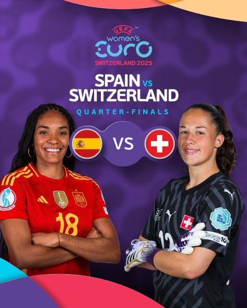 ¼ de finale - Euro (f) Suisse 25 / Ce vendredi, Suisse vs Espagne : Horaire ? Diffusion ? ¼ de finale - Euro (f) Suisse 25 / Ce vendredi, Suisse vs Espagne : Horaire ? Diffusion ?
