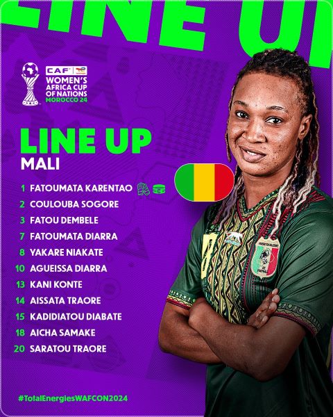 CAN Féminine 2024 / Maroc - Mali : les compositions officielles