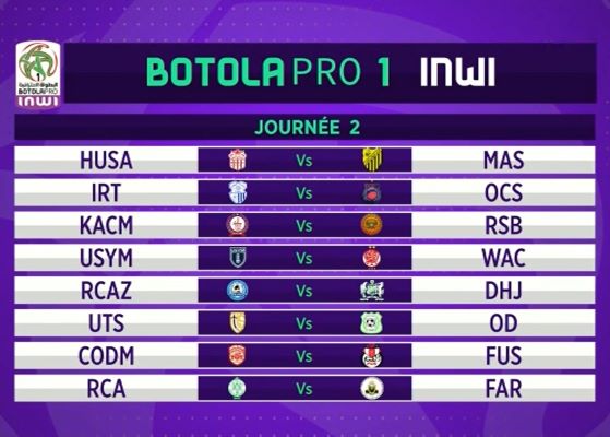 Botola D1 /  Le programme de la saison 25-26 dévoilé : un derby à Rabat en ouverture 