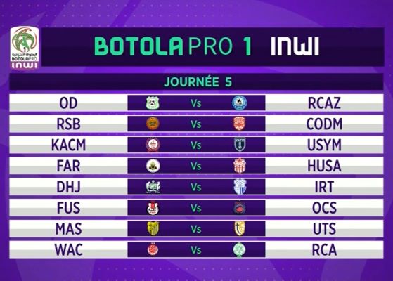 Botola D1 /  Le programme de la saison 25-26 dévoilé : un derby à Rabat en ouverture 