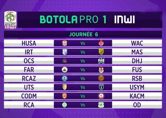 Botola D1 /  Le programme de la saison 25-26 dévoilé : un derby à Rabat en ouverture 