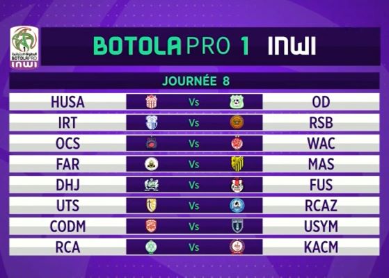 Botola D1 /  Le programme de la saison 25-26 dévoilé : un derby à Rabat en ouverture 