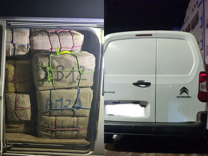 Saisie à Azemmour d'une importante cargaison de drogue à Azemmour Saisie à Azemmour d'une importante cargaison de drogue à Azemmour