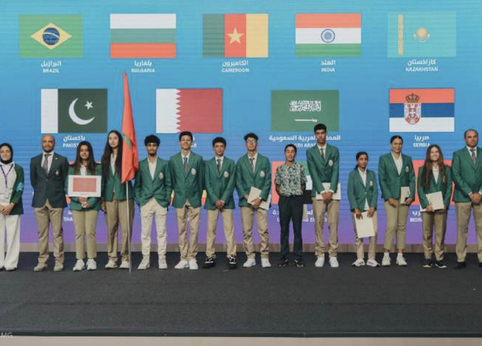 L’équipe marocaine championne du monde de golf scolaire.