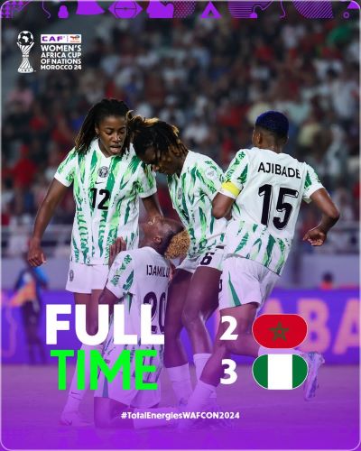 Finale CAN (f) Maroc 24 : Le Nigeria Champion d’Afrique pour la 10e fois Finale CAN (f) Maroc 24 : Le Nigeria Champion d’Afrique pour la 10e fois