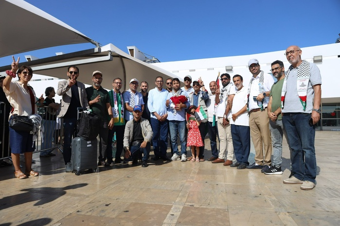 Le journaliste Mohamed El Bakkali de retour à Casablanca après sa libération par Israël Le journaliste Mohamed El Bakkali de retour à Casablanca après sa libération par Israël