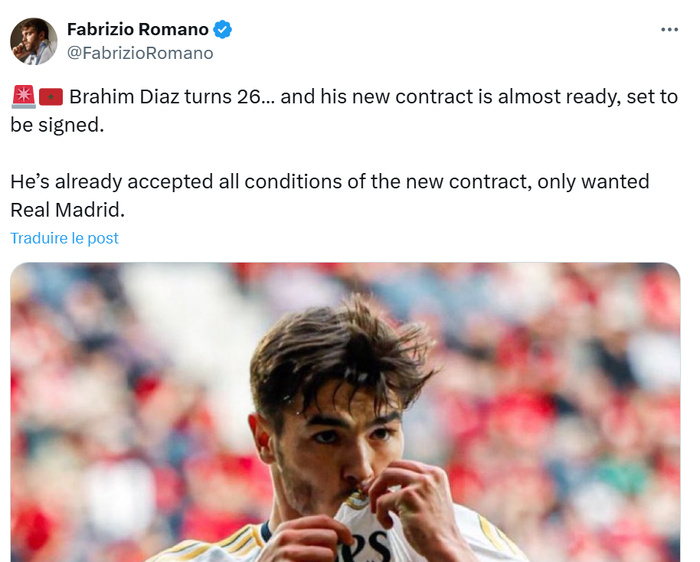 Lions de l'Atlas: Brahim Diaz  restera au Real !