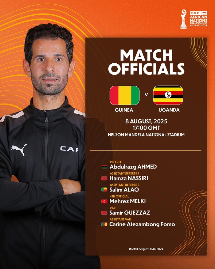 CHAN 2024 / Programme du jour : La Guinée et l’Ouganda pour survivre. Premier match de l’Afrique du Sud CHAN 2024 / Programme du jour : La Guinée et l’Ouganda pour survivre. Premier match de l’Afrique du Sud
