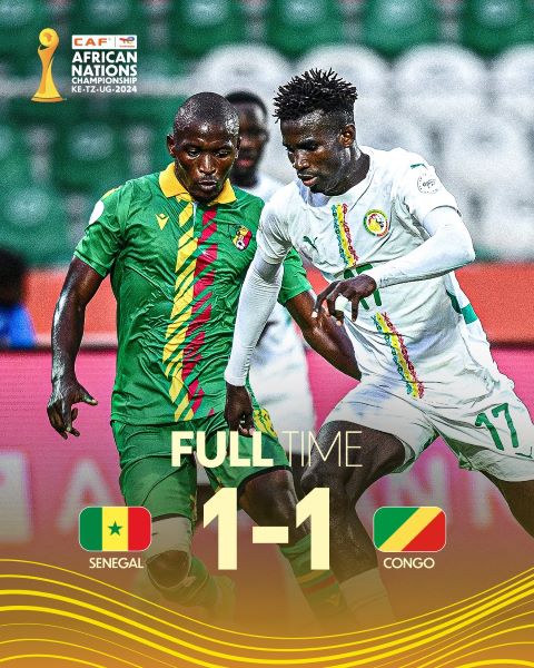CHAN 2024 / Sénégal–Congo : Un nul logique 