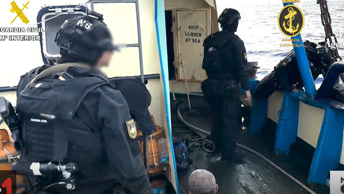 Canaries : Interception d’un navire plein de cocaïne grâce à une opération maroco-espagnole Canaries : Interception d’un navire plein de cocaïne grâce à une opération maroco-espagnole