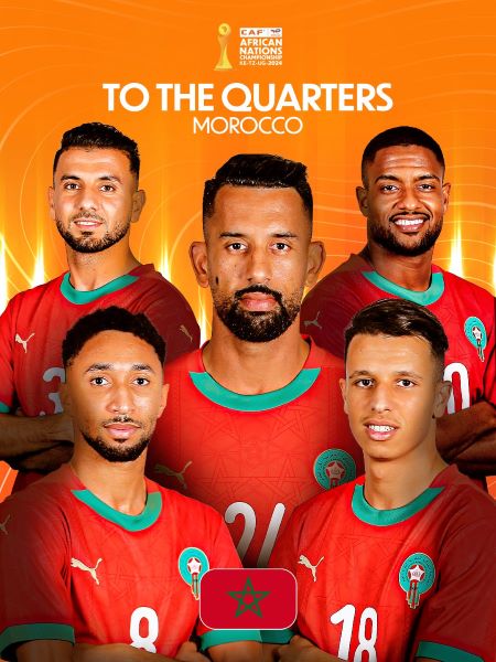 CHAN 2024 : Le Maroc quart de finaliste face à la Tanzanie vendredi prochain CHAN 2024 : Le Maroc quart de finaliste face à la Tanzanie vendredi prochain