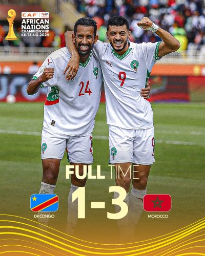 CHAN 2024 : Le Maroc quart de finaliste face à la Tanzanie vendredi prochain CHAN 2024 : Le Maroc quart de finaliste face à la Tanzanie vendredi prochain