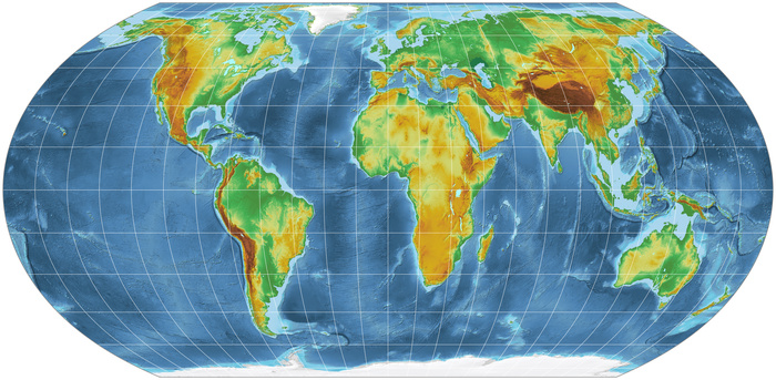 La projection Equal Earth adoptée en 2018.