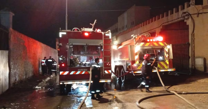 Rissani : Incendie dans un souk hebdomadaire, pas de victimes (Protection Civile) Rissani : Incendie dans un souk hebdomadaire, pas de victimes (Protection Civile)