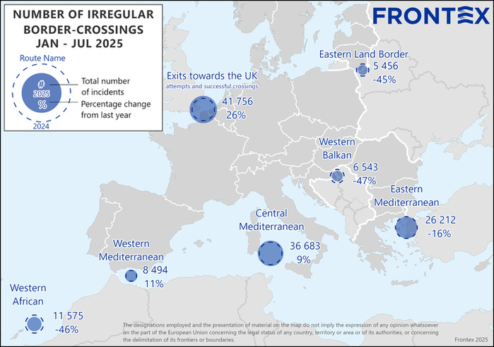 Migration clandestine : les tarifs de passage vers l'Espagne varient de 900 à 20 000 euros (Frontex)