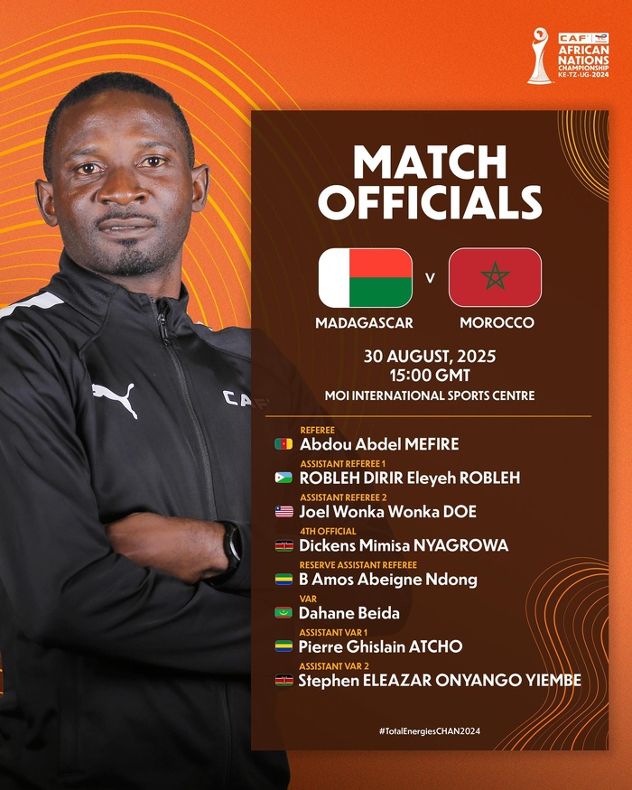 CHAN 2024 / Finale Maroc-Madagacar : quels arbitres ?