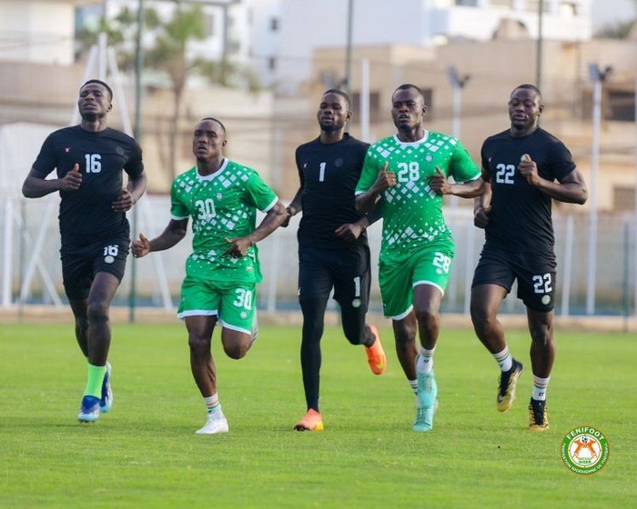 Qualifs CDM 26 : Le Niger de Zaki s’est entrainé dimanche sur le terrain annexe du Complexe sportif Mohammed V Qualifs CDM 26 : Le Niger de Zaki s’est entrainé dimanche sur le terrain annexe du Complexe sportif Mohammed V