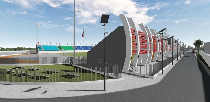 Maquette du nouveau terrain Akid Al Allam. Maquette du nouveau terrain Akid Al Allam.