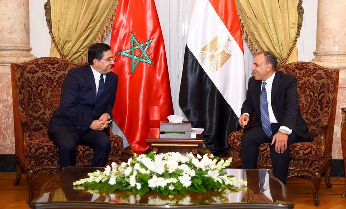 Bourita s'entretient avec son homologue égyptien au Caire, la Palestine au cœur des discussions 