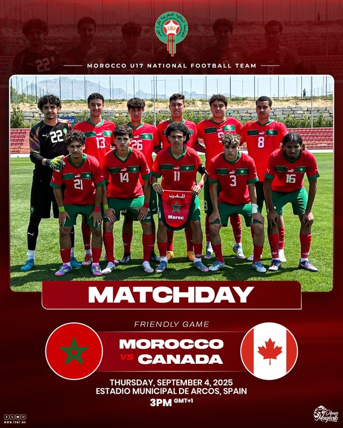 Prépa CDM U17 Qatar 2025 : Les Lionceaux face au Canada ce jeudi Prépa CDM U17 Qatar 2025 : Les Lionceaux face au Canada ce jeudi