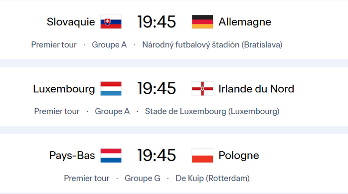 Qualifs CDM 2026 / Zone Europe : programme de ce jeudi