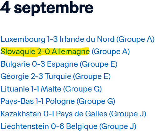 Qualifications CDM 26 / Europe : L’Allemagne battue et lanterne rouge de son groupe ! Qualifications CDM 26 / Europe : L’Allemagne battue et lanterne rouge de son groupe !