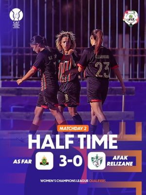 LDC (F) CAF/UNAF : L’AS FAR écrase Afak d’Algérie, dans le viseur la qualification ! LDC (F) CAF/UNAF : L’AS FAR écrase Afak d’Algérie, dans le viseur la qualification !