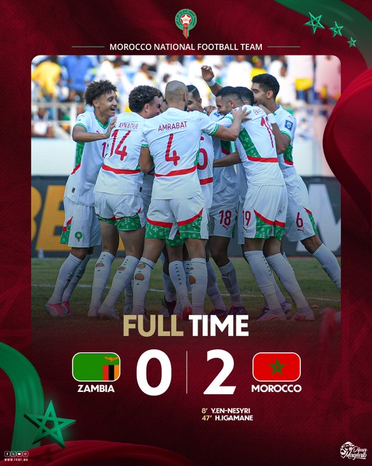 Zambie-Maroc: Les Lions en mode confirmation Zambie-Maroc: Les Lions en mode confirmation