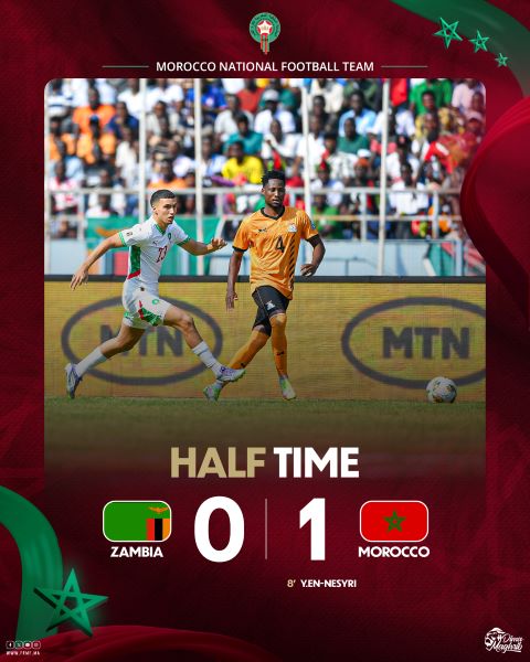 Zambie-Maroc: Les Lions en mode confirmation Zambie-Maroc: Les Lions en mode confirmation